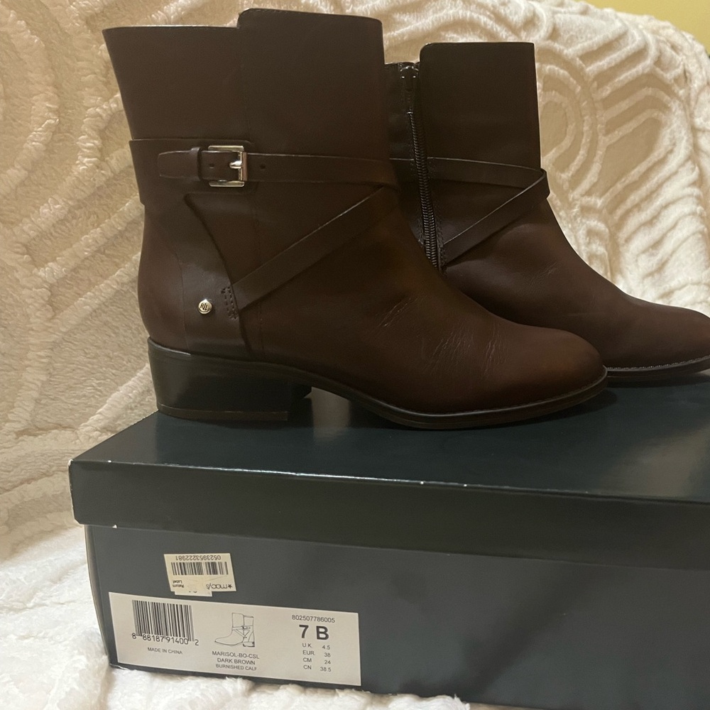 Lauren Ralph Lauren Dark Brown Ankle Boots
